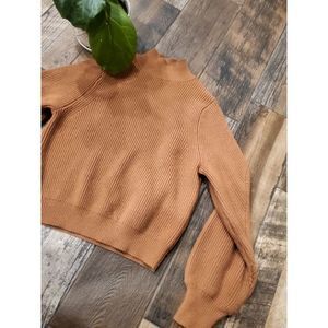 Zara mock neck knot sweater. Small